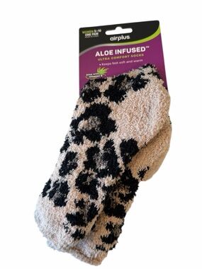 Animal Print Aloe Infused Socks- NWT